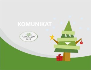 Informacje dot. kursów w okresie świąteczno-noworocznym